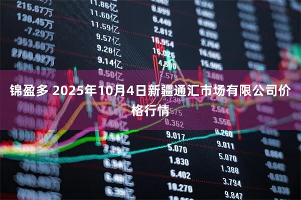 锦盈多 2025年10月4日新疆通汇市场有限公司价格行情