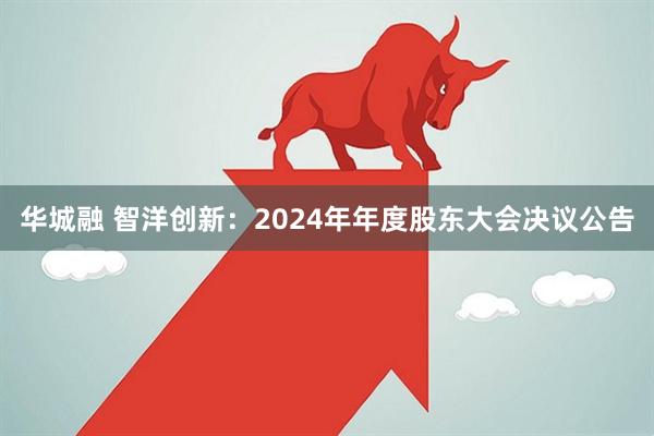 华城融 智洋创新：2024年年度股东大会决议公告