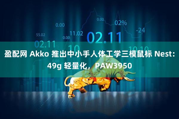 盈配网 Akko 推出中小手人体工学三模鼠标 Nest：49g 轻量化，PAW3950