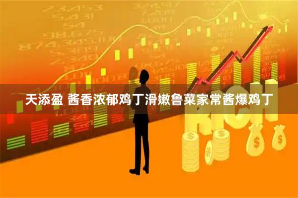 天添盈 酱香浓郁鸡丁滑嫩鲁菜家常酱爆鸡丁